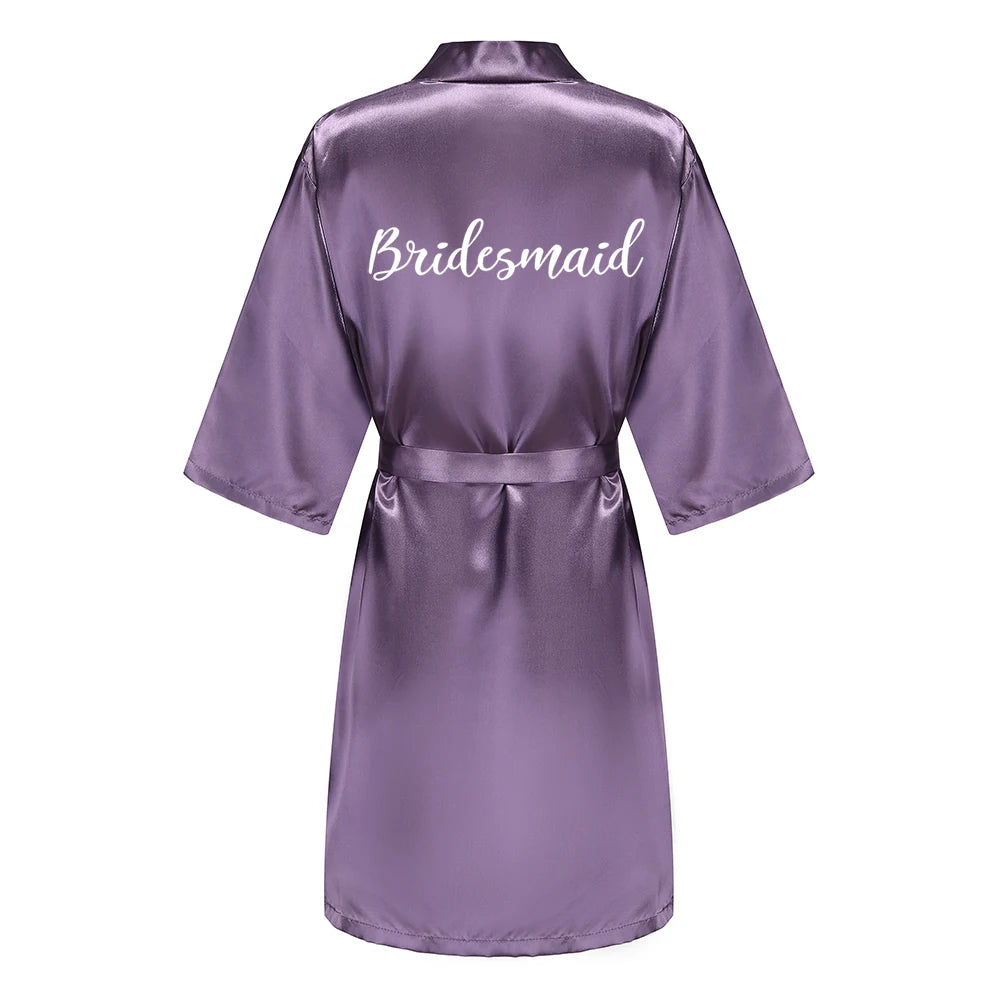 Mauve Bridal Bridal Party Robes