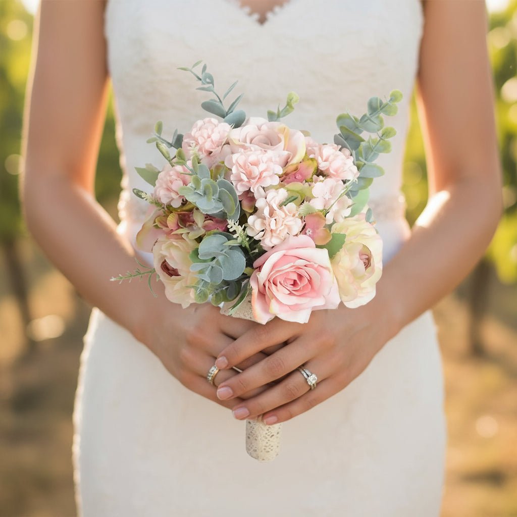 Pink & Champagne Wedding Bouquet