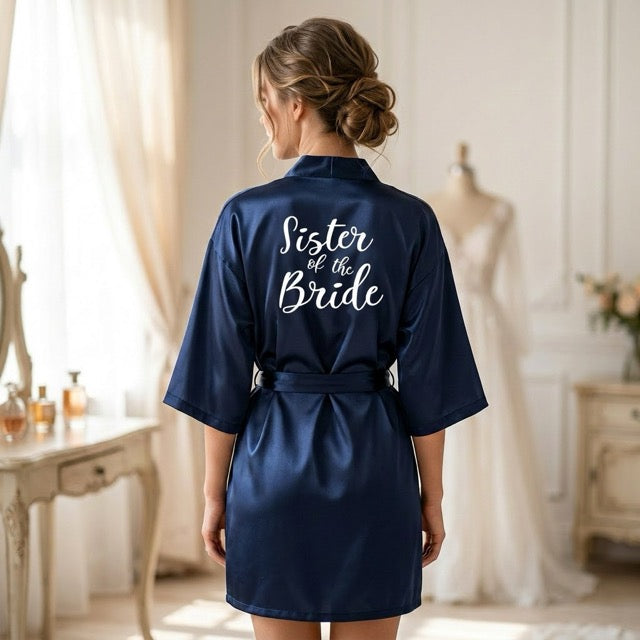 Navy Blue Bridal Party Robes