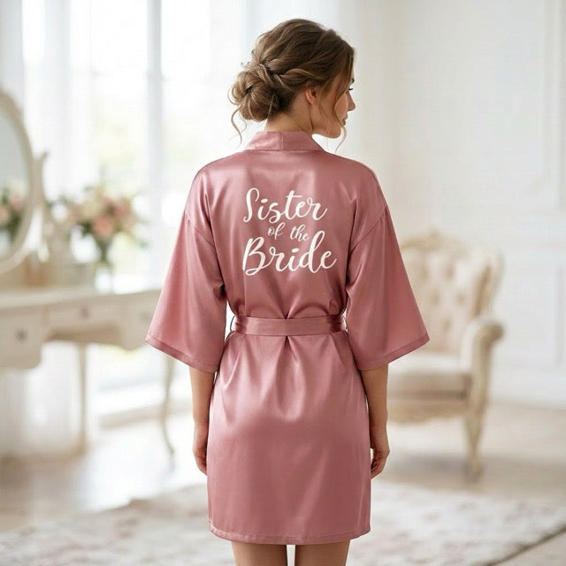 Vintage Rose Bridal Party Robes