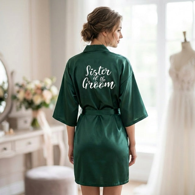 Emerald Green Bridal Party Robes