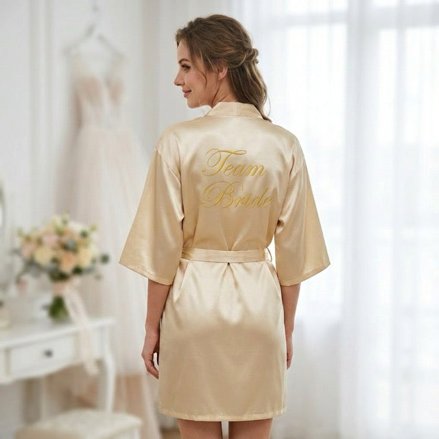 Yellow Bridal Party Robes
