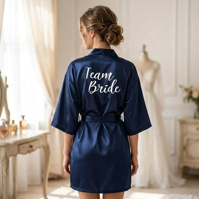 Navy Blue Bridal Party Robes