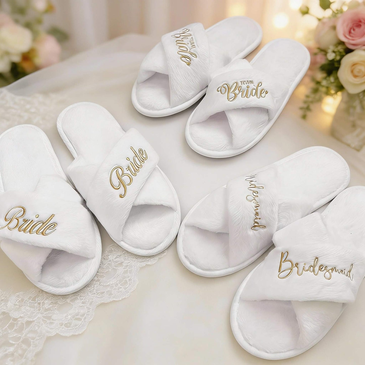 Luxury Bridal Party Slippers