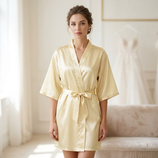 Yellow Bridal Party Robes